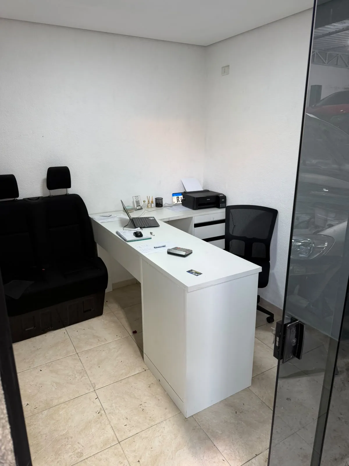 Sala de atendimento da oficina Rico Car